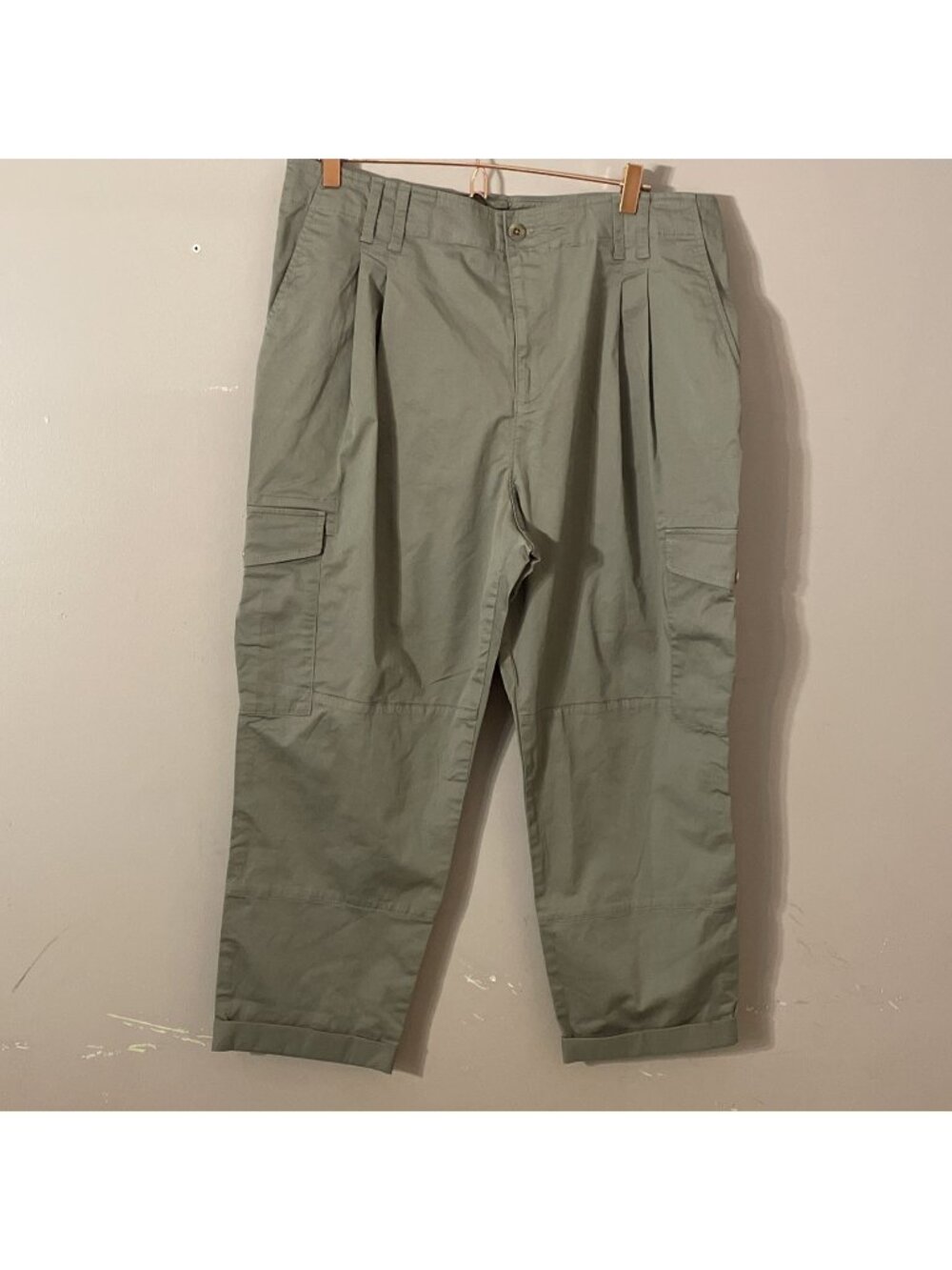 Lauren Ralph Lauren Chino Pants Women’s Khaki Flat Front Straight Leg Sz 14